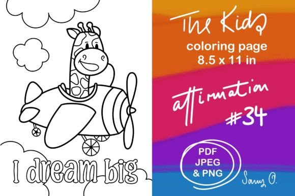 Affirmations Pilot Dream Big Giraffe KDP: A Designer's Honest Review