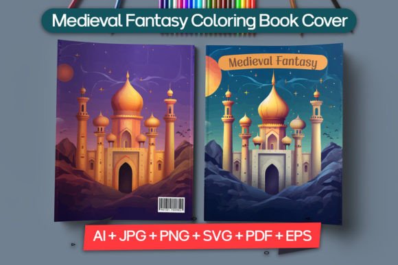 Craft Your Medieval Fantasy Coloring Book Cover
