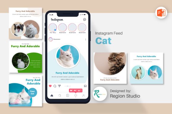 Instagram Feed - Cat: A Creative Template for Modern Brands