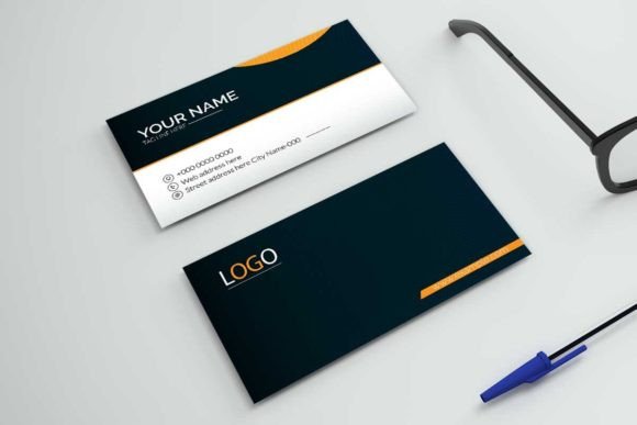 Modern Corporate Business Card Template: Your First Impression, Defined