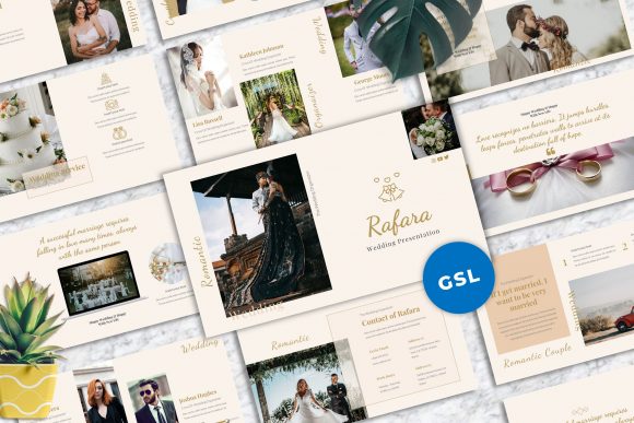 Rafara - Wedding Googleslide Templates: A Designer's Tool for Elegant Presentations