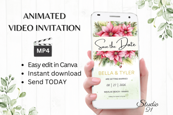 Save the Date in Style: Using Digital Template W2196