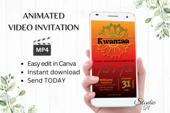 Send Your Kwanzaa Invitations Instantly with This Animated Template