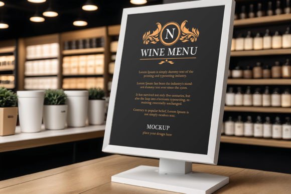 Transform Your Menu with a Stunning Wine Menu Mockup